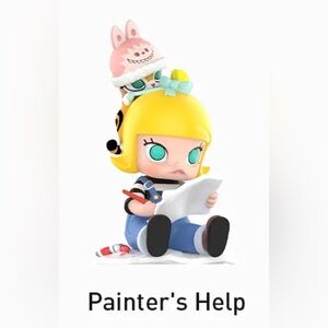 POP Mart Finding Mokoko Figurine - Baby Molly “Painter’s Help” Confirmed